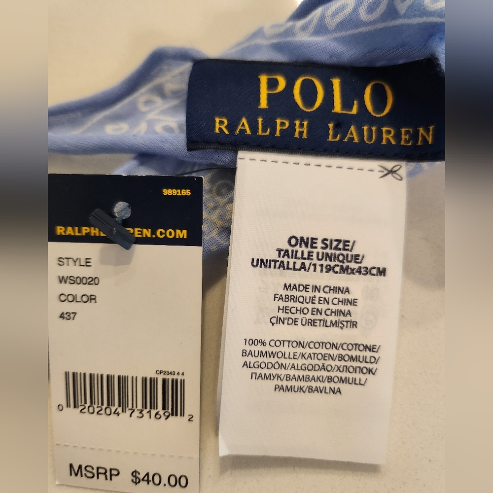 Polo cotton scarf